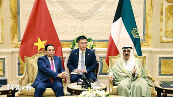 នាយករដ្ឋមន្ត្រី Pham Minh Chinh ជួបជាមួយស្តេចគុយវ៉ែត