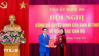 Ông Võ Trọng Hải được điều động giữ chức Phó Bí thư Tỉnh ủy Nghệ An