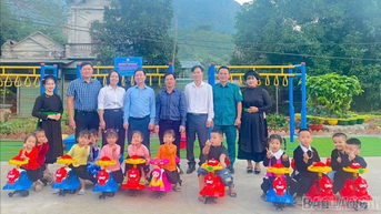 Xuân Hòa: Khánh thành công trình khu vui chơi cho học sinh mầm non