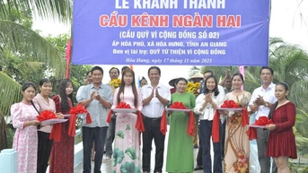 Xã Hòa Hưng khánh thành cầu Kênh Ngàn Hai
