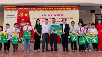 Trao tặng 3 phòng học máy tính giúp học sinh tiếp cận công nghệ, thúc đẩy chuyển đổi số trong giáo dục