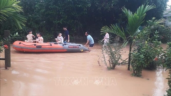 Lũ trên các sông xuống chậm, hơn 1.500 hộ dân tại Quảng Trị bị ngập