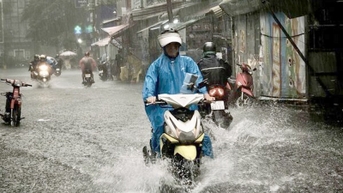 Không khí lạnh tăng cường gây mưa lớn ở Quảng Ngãi