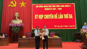 លោក Tran Tri Quang ត្រូវបានតែងតាំងជាប្រធានគណៈកម្មាធិការប្រជាជនខេត្ត Vinh Long។