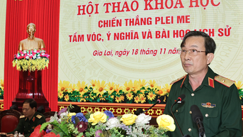 Phát huy giá trị lịch sử Chiến thắng Plei Me trong xây dựng Quân đoàn 34