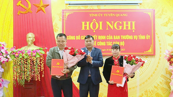 គណៈកម្មាធិការអចិន្ត្រៃយ៍បក្សខេត្តបានប្រកាសសេចក្តីសម្រេចលើការងារបុគ្គលិកនៅគណៈកម្មាធិការបក្សឃុំថាំងម៉ូ។