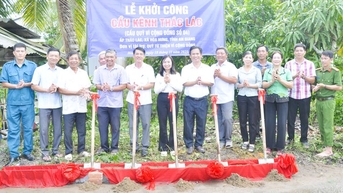 ការសាងសង់ស្ពានចំនួន 2 នៅឃុំ Hoa Hung ដែលមានតម្លៃ 500 លានដុងបានចាប់ផ្តើម