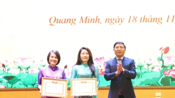 Xã Quang Minh tuyên dương các tập thể, cá nhân nhân Ngày Nhà giáo Việt Nam