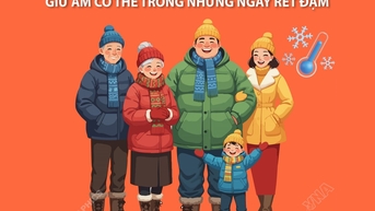 Giữ ấm cơ thể cho người già, trẻ em trong những ngày rét đậm