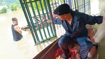 Thôn Võ Kiện (xã Diên Khánh) sơ tán gần 70 người dân đến nơi an toàn