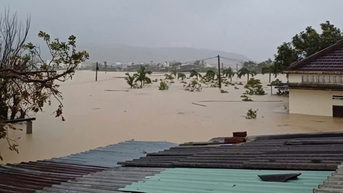 Lũ sông Ba vượt mức báo động 3 gây ngập trên diện rộng ở Gia Lai