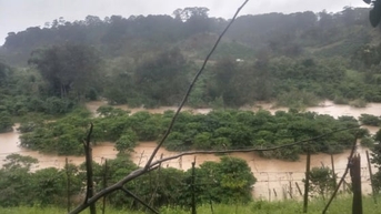 Mưa lớn gây sạt lở đường và thiệt hại lớn về nông nghiệp