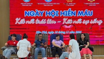 Tiếp nhận 86 đơn vị máu tại Ngày hội hiến máu " Kết nối trái tim - kết nối sự sống"