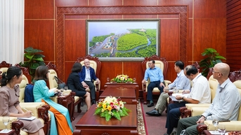 អនុប្រធានគណៈកម្មាធិការប្រជាជនខេត្ត លោក Ngo Vu Thang បានទទួលជួបជាមួយអង្គការស្រាវជ្រាវវិទ្យាសាស្ត្រ និងឧស្សាហកម្ម Commonwealth អូស្ត្រាលី