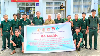 Cựu chiến binh thi đua xây dựng quê hương