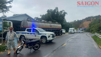 Lâm Đồng: Phân luồng các phương tiện không di chuyển xuống đèo Sông Pha