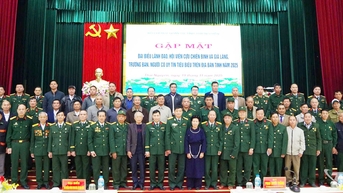 Gặp mặt lãnh đạo, hội viên cựu chiến binh và người có uy tín tiêu biểu