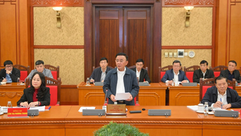 [Ảnh] Thường trực Tiểu ban Tổ chức phục vụ Đại hội XIV của Đảng họp về công tác thông tin, tuyên truyền Đại hội