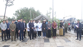 Xã Yên Phong cưỡng chế giải phóng mặt bằng dự án tái định cư và khu nhà ở hoàn trả dự án BT