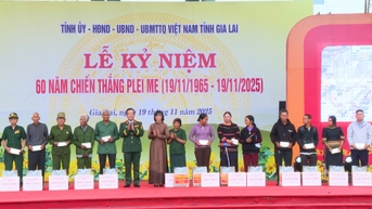 Gia Lai បានប្រារព្ធខួបលើកទី 60 នៃជ័យជំនះ Plei Me