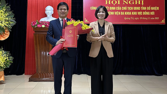 មន្ទីរពេទ្យទូទៅប្រចាំតំបន់ Dong Hoi មាននាយកថ្មី។