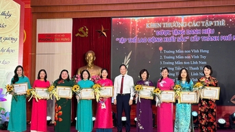 Phường Vĩnh Hưng: Tri ân, tuyên dương Nhà giáo tiêu biểu năm 2025