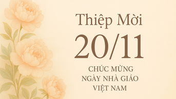 Cách tạo thiệp chúc mừng 20.11 bằng AI