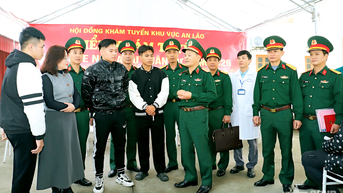 Tư lệnh Quân khu 3 kiểm tra công tác tuyển chọn và gọi công dân nhập ngũ năm 2026 tại tỉnh Quảng Ninh và TP Hải Phòng