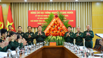 Đại tướng Nguyễn Trọng Nghĩa thăm và làm việc tại Học viện Chính trị
