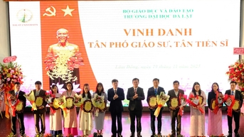 Trường ĐH Đà Lạt có thêm 5 tân phó giáo sư, 6 tân tiến sĩ
