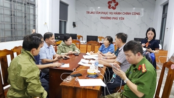 Khẩn trương ứng phó mưa lũ tại phường Phú Yên