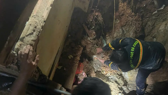 ឡាំដុង៖ ជួយសង្គ្រោះក្មេងស្រីម្នាក់ដែលកប់នៅក្រោមថ្ម និងដី