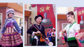 សកម្មភាពក្រៅកម្មវិធីសិក្សា "ពណ៌នៃវប្បធម៌វៀតណាម" - កន្លែងលេងសាលារៀន