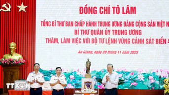 Tổng Bí thư: Tập trung xây dựng Cảnh sát biển theo hướng tinh, gọn, mạnh