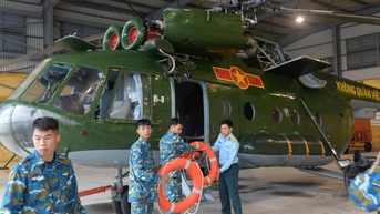 2 trực thăng sẵn sàng cứu hộ, cứu nạn các khu vực bị cô lập