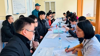 Phường Đống Đa khám sơ tuyển cho công dân thực hiện nghĩa vụ quân sự