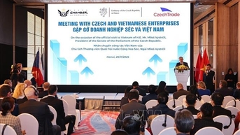 Chủ tịch Thượng viện Quốc hội Séc gặp gỡ doanh nghiệp hai nước