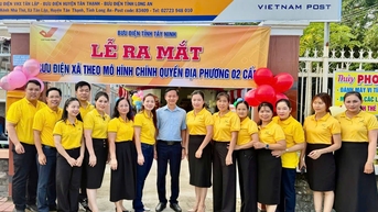 Bưu điện tỉnh Tây Ninh ra mắt Bưu điện xã Nhơn Hoà Lập theo mô hình chính quyền địa phương 02 cấp
