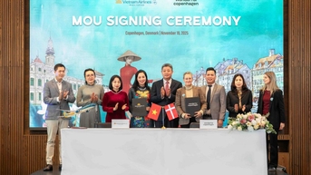 ក្រុមហ៊ុនអាកាសចរណ៍វៀតណាមផ្សព្វផ្សាយទេសចរណ៍នៅអឺរ៉ុប៖ ប្រកាសអំពីជើងហោះហើរត្រង់ទីក្រុងហូជីមិញ-កូប៉ិនហាក