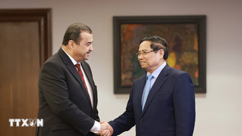 Thủ tướng Phạm Minh Chính tiếp một số Bộ trưởng của Algeria