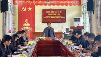 Đoàn giám sát Tỉnh ủy làm việc tại xã Lũng Nặm và Thông Nông