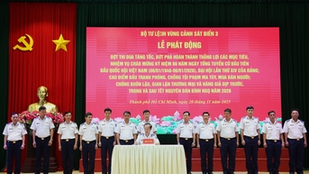 Vùng Cảnh sát biển 3 phát động thi đua tăng tốc, bứt phá hoàn thành nhiệm vụ