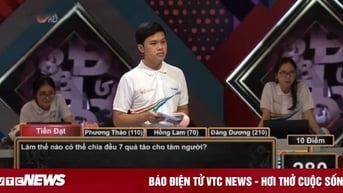 Phép tính chia đơn giản khiến bốn thí sinh Đường lên đỉnh Olympia bó tay