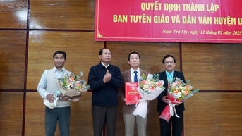 Nam Trà My thành lập Ban Tuyên giáo và Dân vận Huyện ủy