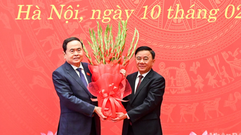 [Ảnh] Chủ tịch Quốc hội Trần Thanh Mẫn chủ trì Hội nghị lần thứ nhất Ban Chấp hành Đảng bộ Quốc hội nhiệm kỳ 2020-2025