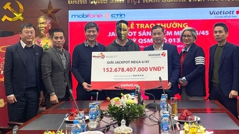 1,520억 VND의 비엣롯 복권 당첨금을 받은 사람은 호치민시 출신이다.