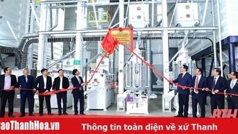 Gắn biển công trình Nhà máy Chế biến nông sản chất lượng cao VINAGREEN chào mừng 60 năm thành lập huyện Triệu Sơn