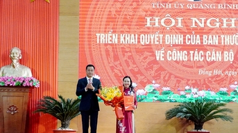Chủ tịch Mặt trận tỉnh Quảng Bình được điều động giữ chức Bí thư Thành uỷ Đồng Hới