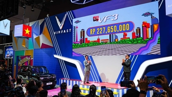 VinFast công bố mở bán Mini-SUV VF 3 và chính sách miễn phí sạc ô tô điện tại Indonesia