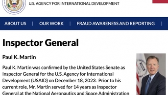 Tổng thanh tra USAID bị sa thải sau báo cáo 'tài trợ cho khủng bố'